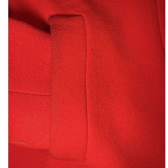 J.Crew Double Cloth By Manifaturra De Carmignano Button Up Coat Peacock Red Sz 4 - Picture 12 of 16